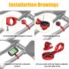 Aero Bars Mount - Garmin Bike Computer Mount for Garmin Edge, Compatible with Bike GPS Computer,Wahoo,Bryton,Cateye,GoPro Full Range and Flashlight (Red) view 4