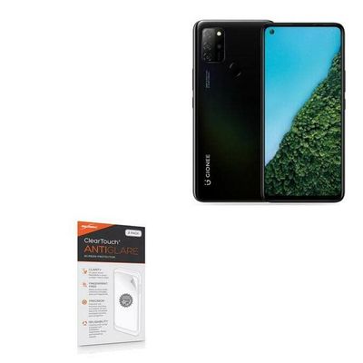 BoxWave Screen Protector Compatible with Gionee M12 - ClearTouch Anti-Glare (2-Pack), Anti-Fingerprint Matte Film Skin