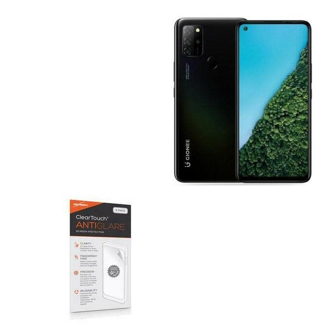 BoxWave Screen Protector Compatible with Gionee M12 - ClearTouch Anti-Glare (2-Pack), Anti-Fingerprint Matte Film Skin