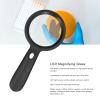 Hand Held LED Illuminated Magnifying Glass High Magnification 10X for Office School Outdoor Home view 4