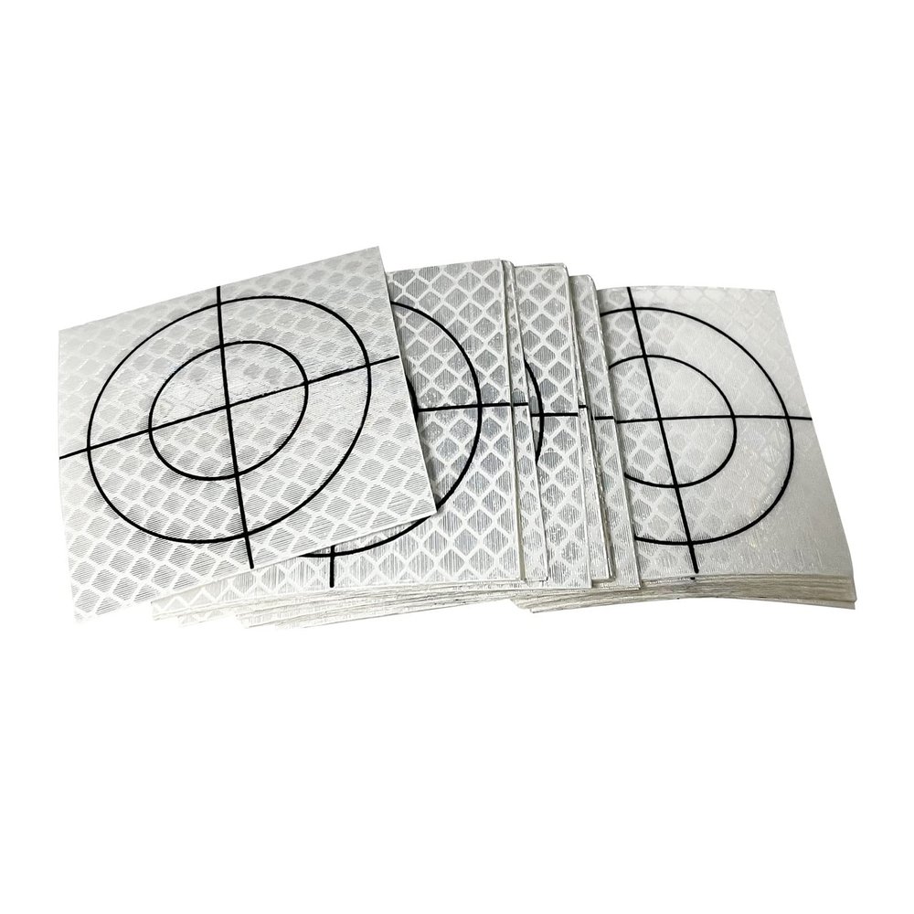 20Pcs 80X80MM White Reflector Sheet Compatible for Trimble Topcon Sokkia South Surveying Total Station