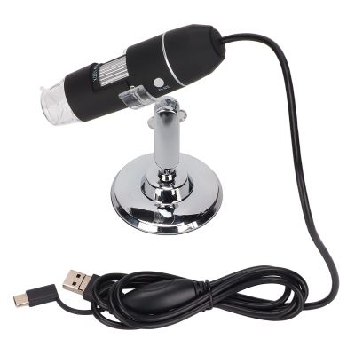 Handheld Digital Microscope, 50X to 1000X USB HD Inspection Camera with OTG Function, 8 Adjustable Lights, Simple , for Facial Skin Scalp