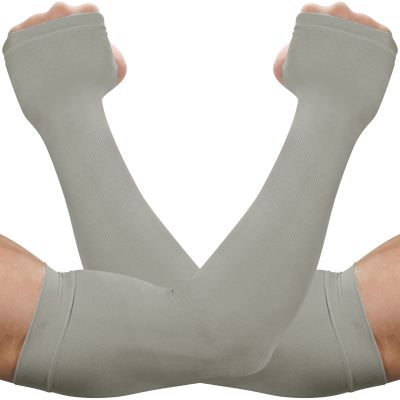 beister UV Protection Cooling Arm Sleeves, Women Men Summer Outdoor Sunblock Arm Cover with Thumb Hole