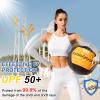 beister UV Protection Cooling Arm Sleeves, Women Men Summer Outdoor Sunblock Arm Cover with Thumb Hole view 2
