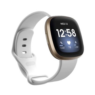 Gheper Soft Silicone Band Compatible with Fitbit Versa 4/Versa 3/Sense Quick Fit Replacement Wrist Band Watch Strap Band for Versa4/Versa3/Sense Smartwatch Accessory
