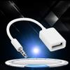 3.5mm Jack to USB Audio Adapter, 3.5mm Male Jack Plug to USB Female Converter Cable Cord AUX Audio Car Jack Cable Adapter for Music Player view 4