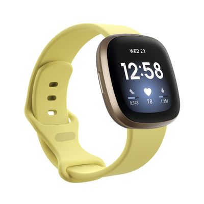 Gheper Soft Silicone Band Compatible with Fitbit Versa 4/Versa 3/Sense Quick Fit Replacement Wrist Band Watch Strap Band for Versa4/Versa3/Sense Smartwatch Accessory