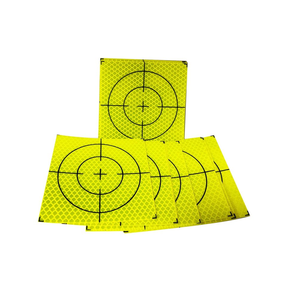 20Pcs 100X100MM Fluorescent Green reflector sheet Compatible For Trimble Topcon Sokkia South Surveying Total Station