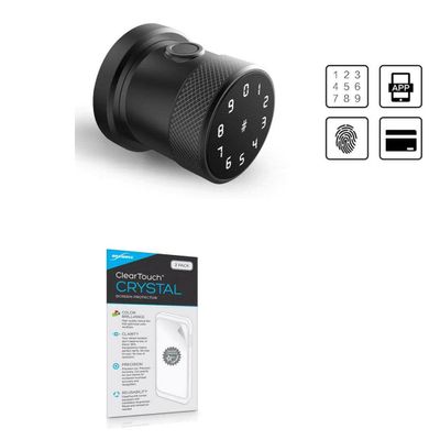 BoxWave Screen Protector Compatible with Debenhomes WiFi Fingerprint Password Smart Lock - ClearTouch Crystal (2-Pack), HD Film Skin - Shields from Scratches