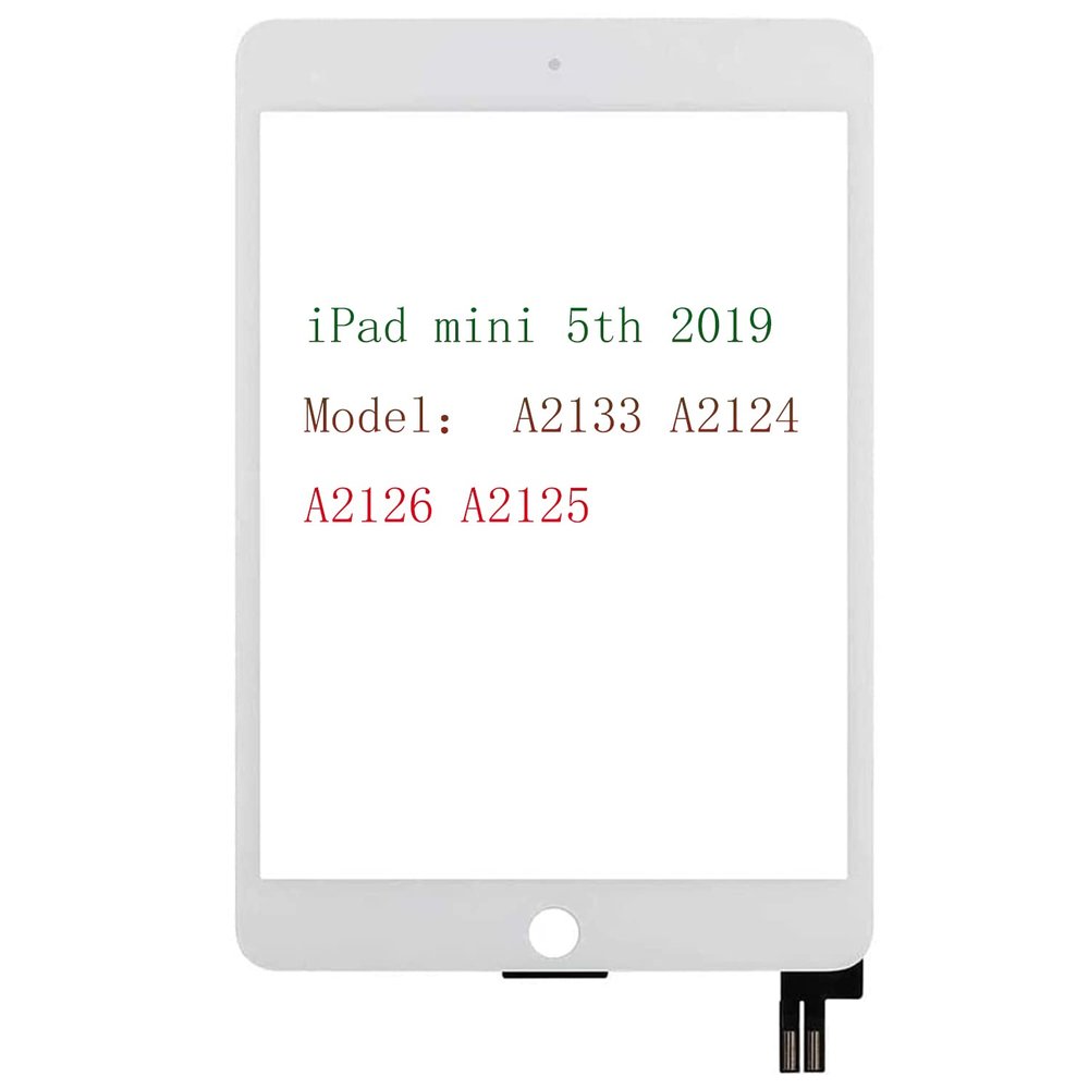 TPhaelay for iPad mini 5 Touch Screen Digitizer Glass Replacement 2019 7.9 inch(Not LCD) A2124 A2125 A2126 A2133 White