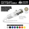 InstallerParts (10 Pack Ethernet Cable CAT7 Cable Shielded (SSTP) Booted 20 FT - White - Professional Series - 10Gigabit/Sec Network/High Speed Internet Cable, 600MHZ view 2