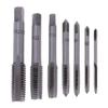 ASDUU 7Pcs M3-M12 HSS Hand Threading Tap Set Taper Screw Cutting Tools Kit Fast Tapping Cutter for Wood, Plastic, Aluminum Drill Bit view 1