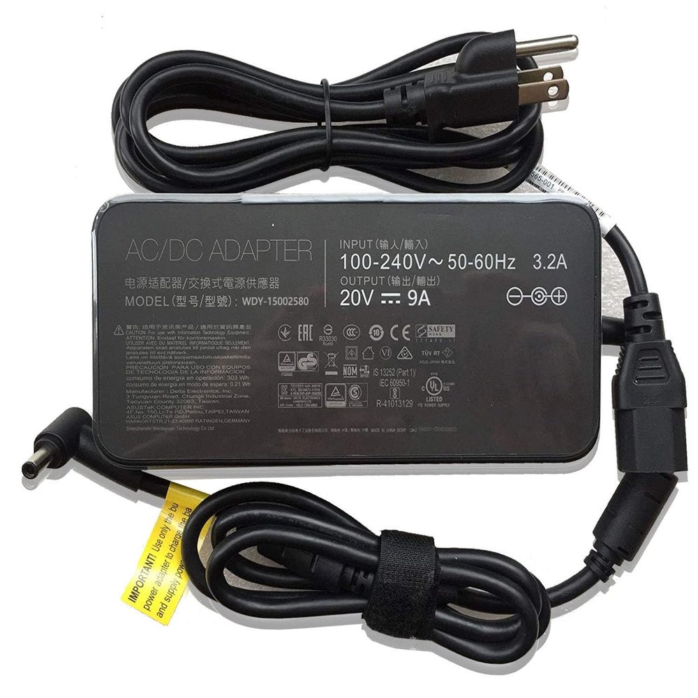 180W 20V 9A AC Adapter comaptible for ASUS Rog ADP-180TB H G14 G15 GA401I GA502 GA502D GA502DU GA502IU GA401 GA401II GA401IV TUF505DT TUF505DU TUF705DU Laptop Power Cord