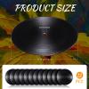 Qunclay 12 Pieces Blank Vinyl Records 7 Inch Black Vinyl Fake Albums Record for Room Wall Aesthetic Decoration Independent Aesthetics Room Decor DIY Projects view 2