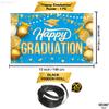 KatchOn Happy Graduation Banner Blue and Gold 72x44 Inch view 4