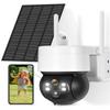 ANBERX Outdoor Security Camera, 2K/3MP Night Vision Security Cameras Wireless Outdoor with PIR Motion Sensor IP66 Waterproof Solar Camera Security Outdoor(Black) view 1