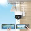ANBERX Outdoor Security Camera, 2K/3MP Night Vision Security Cameras Wireless Outdoor with PIR Motion Sensor IP66 Waterproof Solar Camera Security Outdoor(Black) view 4