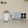 LUOFDCLDDD Furniture LegsTapered Woodenniture Legs,4 Pieces Sofa Legs,Replacementniture Feet,Oak Cabinets Legs,For Tv Cabinet,Table,Chair,Cabinet,Coffee Table,With Mounting Plate and Screws/White/6Cm view 2