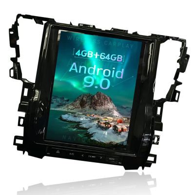 ZWNAV Android 9.0 Tesla Car Stereo for Ford Toyota Alphard 30 Series,with Fiber Cable, Car GPS Navigation Head Unit, Carplay, Radio, Bluetooth, WiFi,DSP