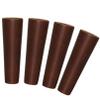 LUOFDCLDDD Furniture LegsTapered Woodenniture Legs,4 Pieces Sofa Legs,Replacementniture Feet,Oak Cabinets Legs,For Tv Cabinet,Table,Chair,Cabinet,Coffee Table,With Mounting Plate and Screws/Walnut/8C view 1