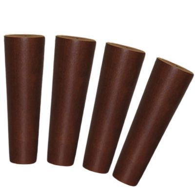 LUOFDCLDDD Furniture LegsTapered Woodenniture Legs,4 Pieces Sofa Legs,Replacementniture Feet,Oak Cabinets Legs,For Tv Cabinet,Table,Chair,Cabinet,Coffee Table,With Mounting Plate and Screws/Walnut/18