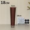 LUOFDCLDDD Furniture LegsTapered Woodenniture Legs,4 Pieces Sofa Legs,Replacementniture Feet,Oak Cabinets Legs,For Tv Cabinet,Table,Chair,Cabinet,Coffee Table,With Mounting Plate and Screws/Walnut/18 view 2