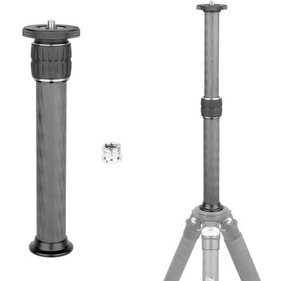 INNOREL ER322C Universal Carbon Fiber Tripod Center Column Extension Pole - 10 Layers, 32.5mm Tube, 55lbs Max Load, Black, Compatible with DSLR Camera, Tripod & Monopod