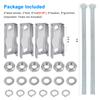 Antenna Mast to Mast Clamp Bracket Kit with V Jaw Blocks for 1"-2.5" OD Poles, Heavy Duty Mounting Hardware for Ham TV Network Antennas, Security Cameras, Weather Station view 3