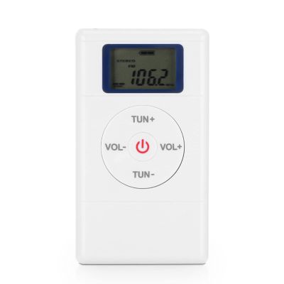 Portable Radio, Mini Pocket Radio Battery Operated Radio with Headphone and Lanyard, High Sensitivity FM Radio Weather Radio for Indoor Outdoor Home Office