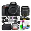 Nikon D5600 24.2MP DSLR Digital Camera with AF-P DX 18-55mm Lens (1576) Deluxe Bundle with 64GB SD Card + Large Camera Bag + Filter Kit + Spare Battery + Telephoto Lens (Renewed) view 1