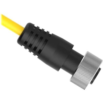 Banner Engineering Corporation QDC-550C, Cordset; 7/8-16 Mini; Female Straight; 4Wire+Drain; 15 Meter; Shielded; PVC; Yellow
