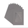 16x16 Mat for 20x20 Frame - Precut Mat Board Acid-Free Charcoal 16x16 Photo Matte for a 20x20 Picture Frame, Premium Matboard for Family Photos, Show Kits, Art, Picture Framing, Pack of 100 Mats view 1
