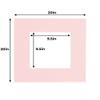 10x10 Mat for 20x20 Frame - Precut Mat Board Acid-Free Soft Pink 10x10 Photo Matte Made to Fit a 20x20 Picture Frame, Premium Matboard for Family Photos, Show Kits, Art, Picture Framing, Pack of 1 Mat view 4