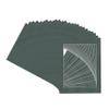 Ash Suede Acid Free 8x10 Picture Frame Mats with White Core Bevel Cut for 6x8 Pictures - Fits 8x10 Frame - Pack of 25 Mats view 3