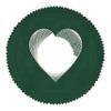 4x5 Mat For 7x7 Frame - Precut Green Suede Heart Shaped Photo Mat Board Opening - Acid Free Matte and Bevel Cut for Family Photos, Pack of 25 Matboards Show Kit With Acid Free Backings & Clear Bags view 3