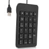 Cuifati 23 Keys Full-Sized Numeric Keypad, Wired USB Number Pad, Comfortable Touch Ergonomic Design, Low Noise Keys, Ultra-Slim Portable Numeric Keyboard for or for Linux view 1