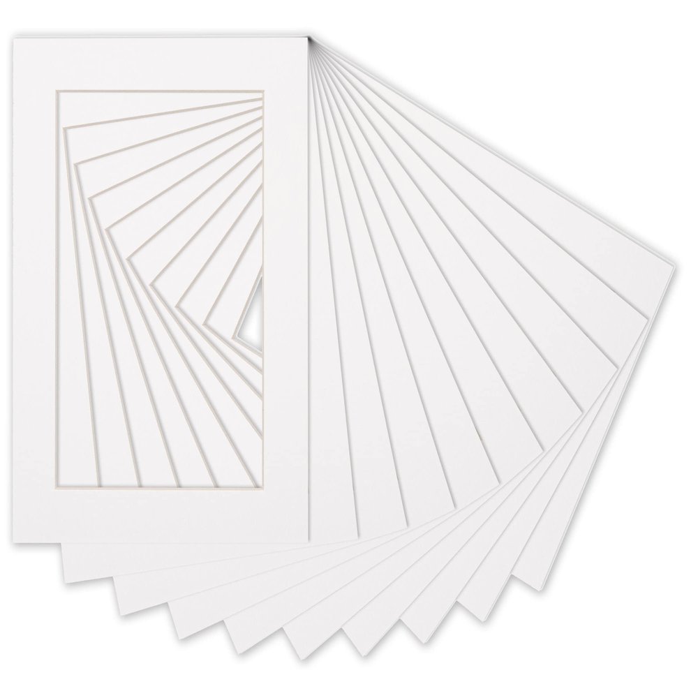 16x16 Mat for 20x20 Frame - Precut Mat Board Acid-Free White 16x16 Photo Matte Made to Fit a 20x20 Picture Frame, Premium Matboard for Family Photos, Show Kits, Art, Picture Framing, Pack of 100 Mats