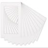 16x16 Mat for 20x20 Frame - Precut Mat Board Acid-Free White 16x16 Photo Matte Made to Fit a 20x20 Picture Frame, Premium Matboard for Family Photos, Show Kits, Art, Picture Framing, Pack of 100 Mats view 1