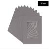 16x16 Mat for 20x20 Frame - Precut Mat Board Acid-Free Charcoal 16x16 Photo Matte for a 20x20 Picture Frame, Premium Matboard for Family Photos, Show Kits, Art, Picture Framing, Pack of 10 Mats view 2