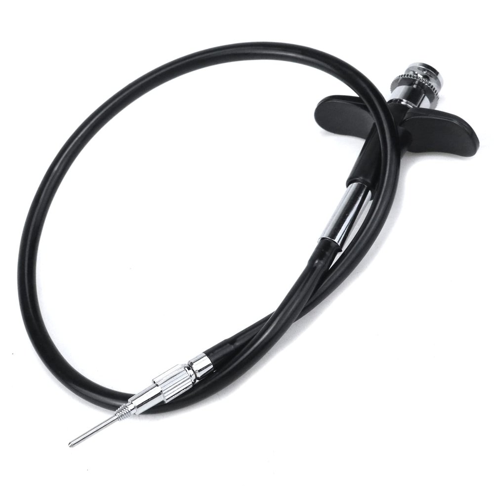 Pastlla 15.7"(40cm) Threaded Release Cable Vibration-Free Black Shutter Release Cable Shutter Release Cable with Bulb-Lock Mechanical Shutter Release Cable