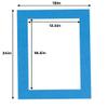 13x19 Mat for 18x24 Frame - Precut Mat Board Acid-Free Bay Blue 13x19 Photo Matte for a 18x24 Picture Frame, Premium Matboard for Family Photos, Show Kits, Art, Picture Framing, Pack of 100 Mats view 3
