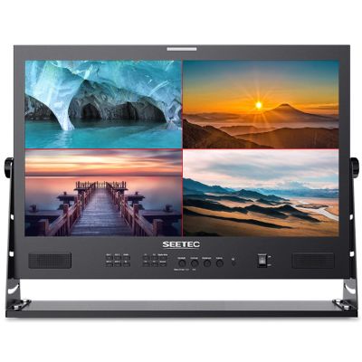 SEETEC ATEM215S 21.5 inch Multi-Camera Broadcast Monitor with 4x3G-SDI Input Output 1 HDMI in Quad Split Display for Studio Television Production Full HD 1920x1080 (ATEM215S)