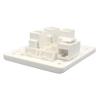 CHJIENJUJIDZ 1PC Ethernet Wall Plate with 4 Keystone Jack CAT6 RJ45 Female to Female Socket Panel for LAN Network Plug view 4