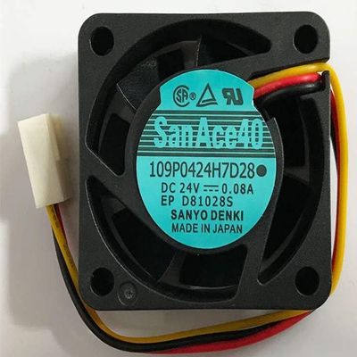 for 109P0424H7D28 Fan 24V 0.08A 404015MM Cooling Fan