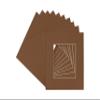 16x16 Mat for 20x20 Frame - Precut Mat Board Acid-Free Brown 16x16 Photo Matte Made to Fit a 20x20 Picture Frame, Premium Matboard for Family Photos, Show Kits, Art, Picture Framing, Pack of 25 Mats view 1