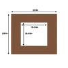 16x16 Mat for 20x20 Frame - Precut Mat Board Acid-Free Brown 16x16 Photo Matte Made to Fit a 20x20 Picture Frame, Premium Matboard for Family Photos, Show Kits, Art, Picture Framing, Pack of 25 Mats view 2