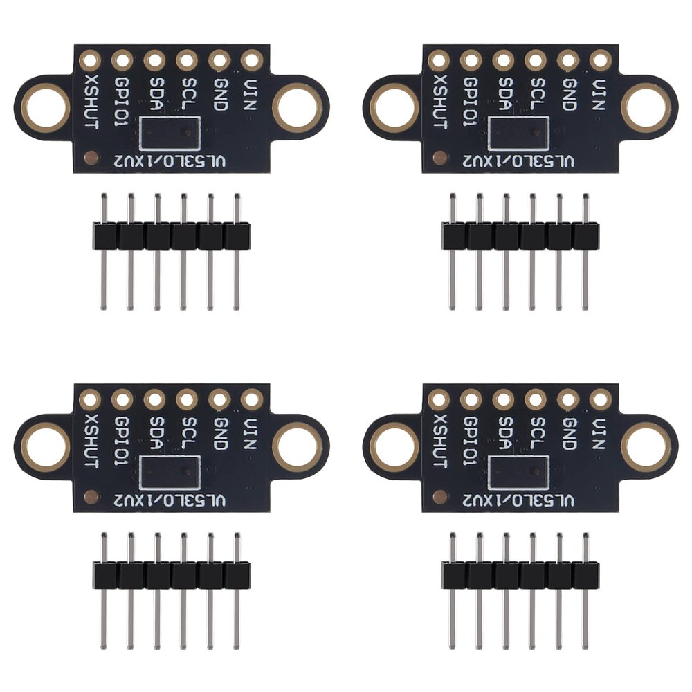 DWEII VL53L0X Time-of-Flight Flight Distance Measurement Sensor Breakout VL53L0X ToF Laser Range Finder Pack of 4
