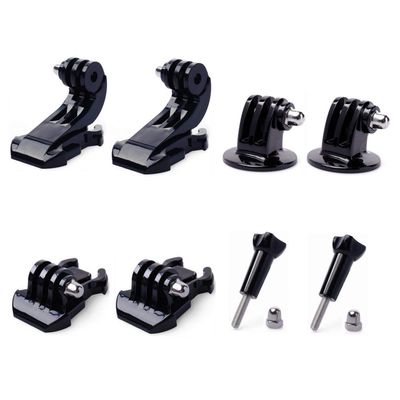 2 Buckle Base +2 J-Hook +2 Tripod Mount Adapter +2 Thumbscrew for GoPro 11/10/9/8/7/6/5 Black,Session 5/4 Action Cameras
