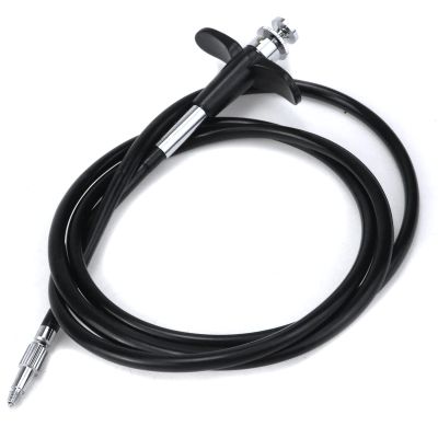 Pastlla 39.4"(100cm) Threaded Release Cable Vibration-free Black Shutter Release Cable Shutter Release Cable with Bulb-Lock Mechanical Shutter Release Cable