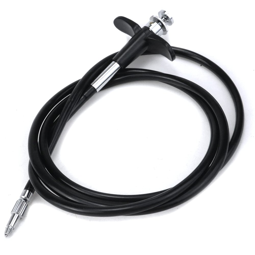 Pastlla 39.4"(100cm) Threaded Release Cable Vibration-free Black Shutter Release Cable Shutter Release Cable with Bulb-Lock Mechanical Shutter Release Cable